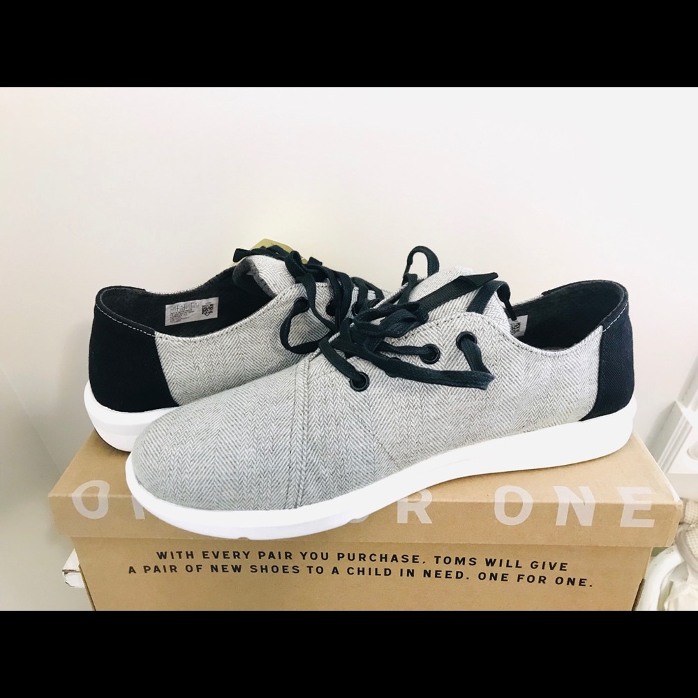 TOMS Men’s Del Rey Drizzle Grey Herringbone